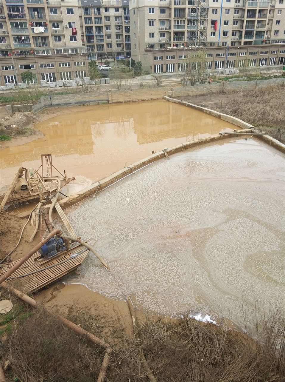 高石碑镇沉淀池淤泥清理-厂区废水池淤泥清淤